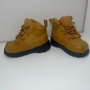 Nike Manoa LTR TD Tan Brown Boot Shoe Toddler SZ 4C BQ5374-700